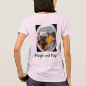 Hugs en pugs t-shirt (Achterkant)