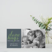 Hugs Feestdagenkaart (Staand voorkant)