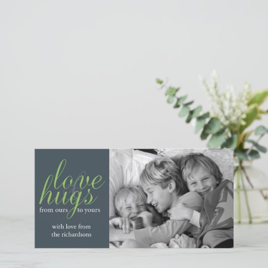 Hugs Feestdagenkaart (Staand voorkant)