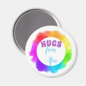 Hugs from Afar. Magneet (Voorkant / Achterkant)