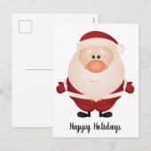 Hugs from Santa Claus Feestdagenkaart (Voorkant / Achterkant)