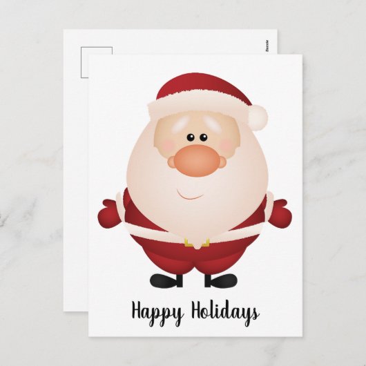 Hugs from Santa Claus Feestdagenkaart (Voorkant / Achterkant)