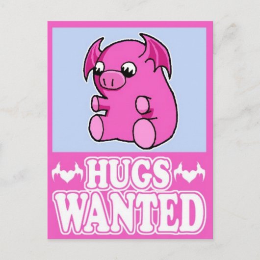 Hugs Gezochte Briefkaart (Voorkant)