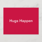 Hugs Happen Briefkaart (Voorkant)