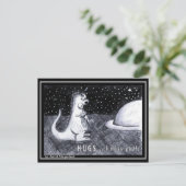 HUGS... Ik mis je Briefkaart (Staand voorkant)