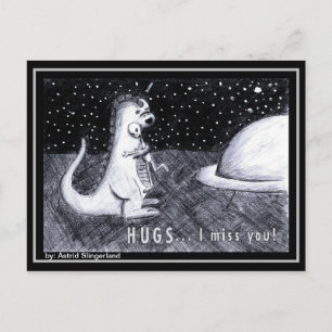 HUGS... Ik mis je Briefkaart