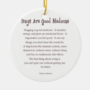 Hugs is een goede geneeskundige organisatie keramisch ornament
