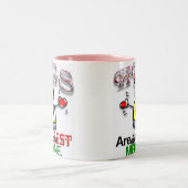 Hugs is het beste medicijn tweekleurige koffiemok (Center)