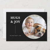 Hugs, Joy & Pawprints Everywhere holiday card Feestdagenkaart (Voorkant)