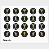 Hugs Just Kidding Don't Touch Me Funny Cactus Ronde Sticker (Vel)