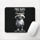 Hugs Just Kidding Don't Touch Me Racoon Workout Gy Muismat (Met muis)