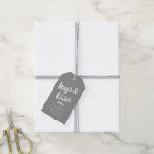 Hugs & Kisses Blue, dank u Baby shower Gift Labels Cadeaulabel (Met Touw)