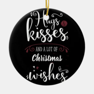 ***HUGS KISSES CHRISTMAS** CHRISTMAS ORNAMENT