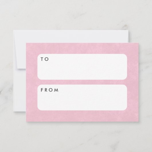 Hugs + Kisses Classroom Valentijn - Blush Kaart (Achterkant)