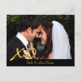 Hugs & Kisses Dank je Briefkaart