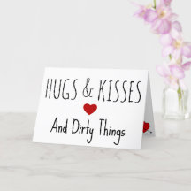 Hugs, Kisses en Dirty Dingen grappig Valentijnse