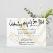 Hugs, Kisses en Hearts Post Wedding Party Kaart (Staand voorkant)