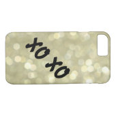 Hugs & Kisses Gold iPhone 7 Hoesje (Achterkant (Horizontaal))