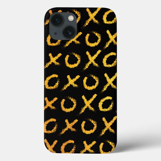 Hugs & Kisses (goud) Case-Mate iPhone Case (Achterkant)