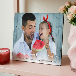 Hugs & Kisses Happy Valentine's Day Family Foto Fotoplaat