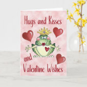 Hugs & Kisses Kaart (Gele Bloem)