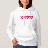 Hugs Kisses Love Hearts Hoodie (Voorkant)