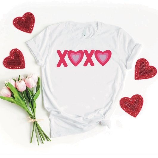 Hugs Kisses Love Hearts T-shirt