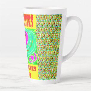 Hugs Kisses ontwerp voor kinderen leuke brite kleu Latte Mok