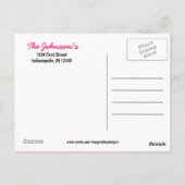 Hugs & Kisses Photo Postcard Briefkaart (Achterkant)