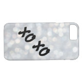 Hugs & Kisses Silver iPhone 7 Hoesje (Achterkant (Horizontaal))