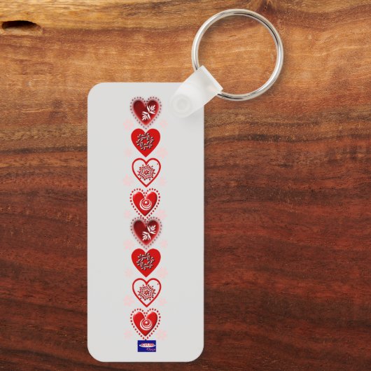 Hugs & Kisses Sleutelhanger (Achterkant)