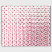 Hugs + Kisses Valentijnsdag Gift Wrap - Blush Cadeaupapier (Vlak)