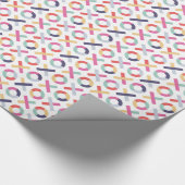 Hugs + Kisses Valentijnsdag Gift Wrap - Poeder Cadeaupapier (Hoek)