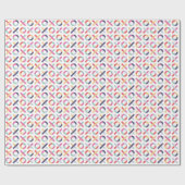 Hugs + Kisses Valentijnsdag Gift Wrap - Poeder Cadeaupapier (Vlak)