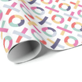 Hugs + Kisses Valentijnsdag Gift Wrap - Poeder Cadeaupapier (Rol Hoek)