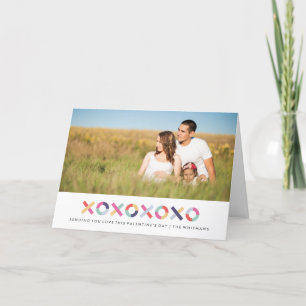 Hugs + Kisses Valentijnsdag Kaart - Poeder