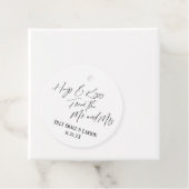 Hugs & Kisses van de heer en mevrouw Simple Elegan Bedankjes Labels (In situ)