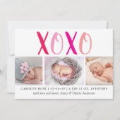 Hugs & Kisses (XOXO) 3 Fotoaankondiging Aankondiging (Voorkant)