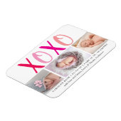 Hugs & Kisses (XOXO) 3 Fotoaankondiging Magneet (Linkerzijde)