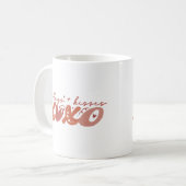 Hugs Kisses XOXO Koffiemok (Voorkant links)