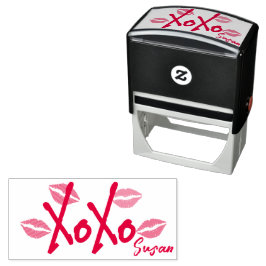 Hugs Kisses XOXO Zelfinktende Stempel