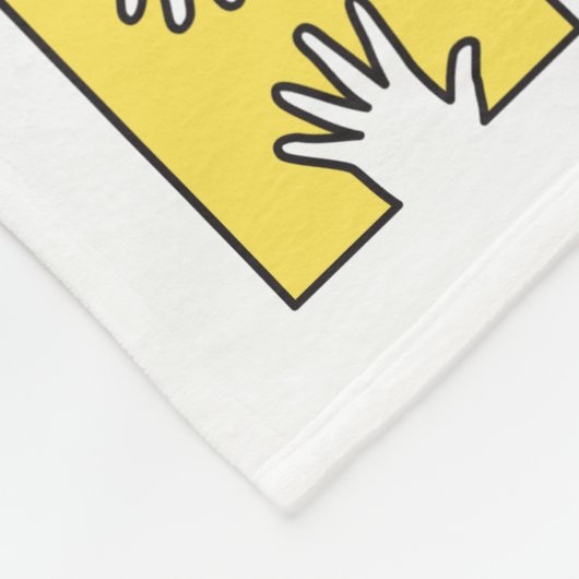 HUGS (kleur) Fleece Deken (Hoek)