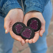 Hugs, kussen en Valentijn, harten, liefde Ronde Button 5,7 Cm