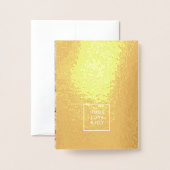 Hugs Love en Joy | Modern Terracotta Kerstmis Folie Kaarten (Met envelop)