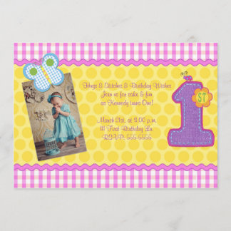 Hugs n Stitches Invite Kaart