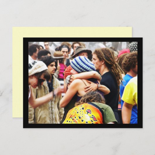 Hugs op de Dancefloor Briefkaart (Voorkant / Achterkant)