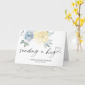 Hugs Quarantine juffrouw van jou sociaal ver Kaart (Gele Bloem)