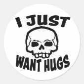 Hugs Ronde Sticker (Voorkant)