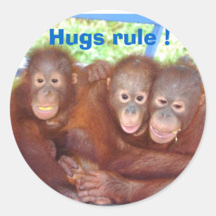 Hugs Ronde Sticker