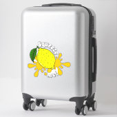 Hugs Squeeze me Fun Lemon Fruit Quote Sticker (Koffer)